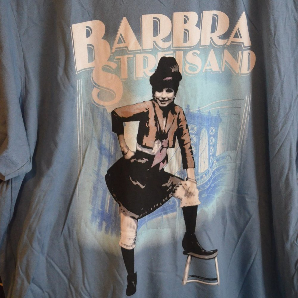 Barbra Streisand Funny Girl (Blue) T-Shirt in a Size Extra Large.